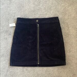 Aritzia Wilfred Dark Navy Corduroy Skirt